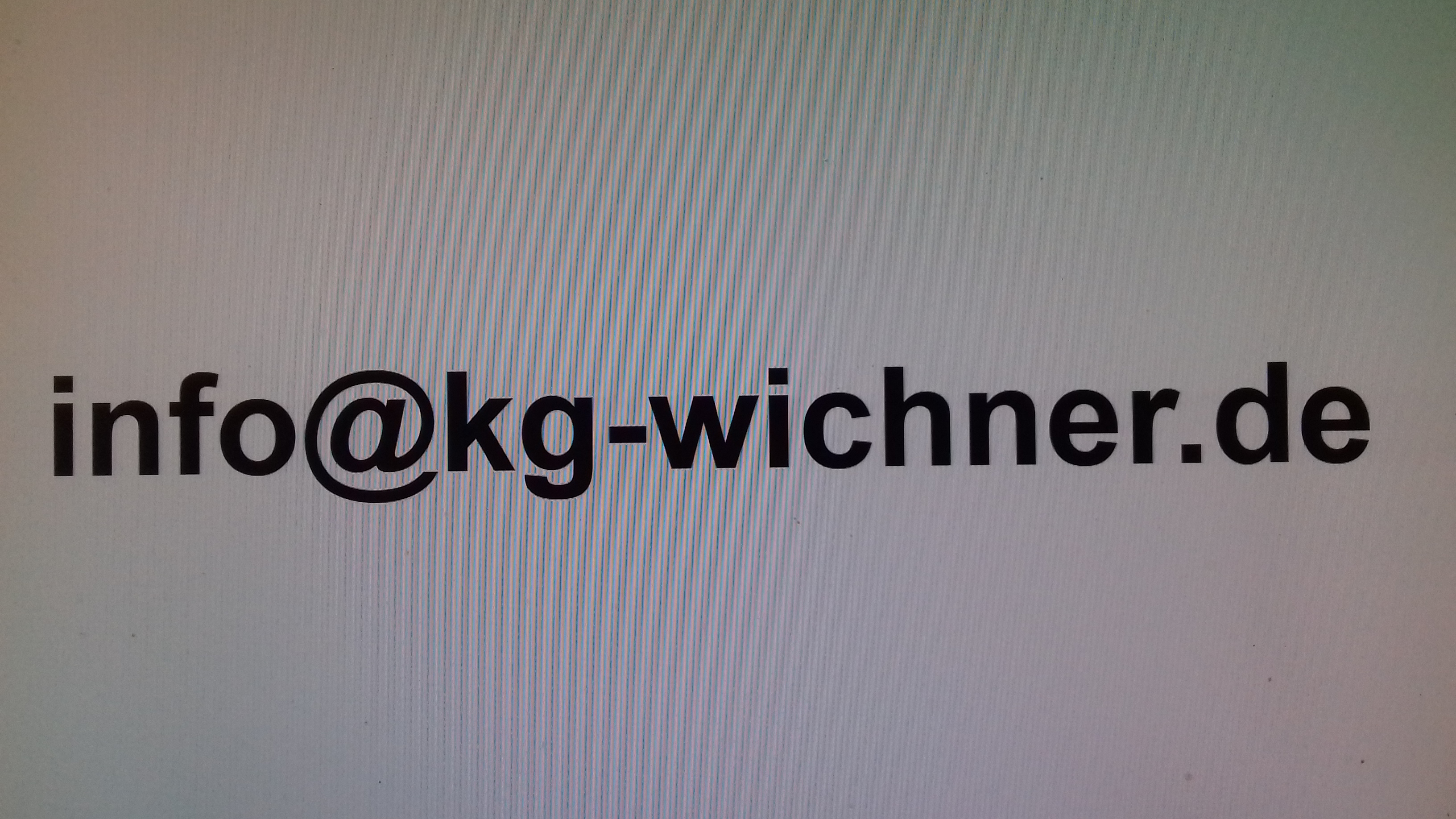 Bei Fragen und Anregungen schreiben Sie eine E-Mail an: info   info @kg-wichner.de